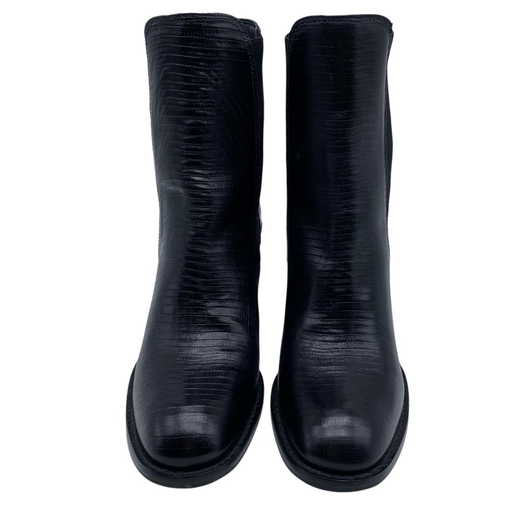 Matisse Womens Shoes Mesmerize Heeled Boots Sz 8 Black Leather Sleek Casual Chic - Picture 3 of 11